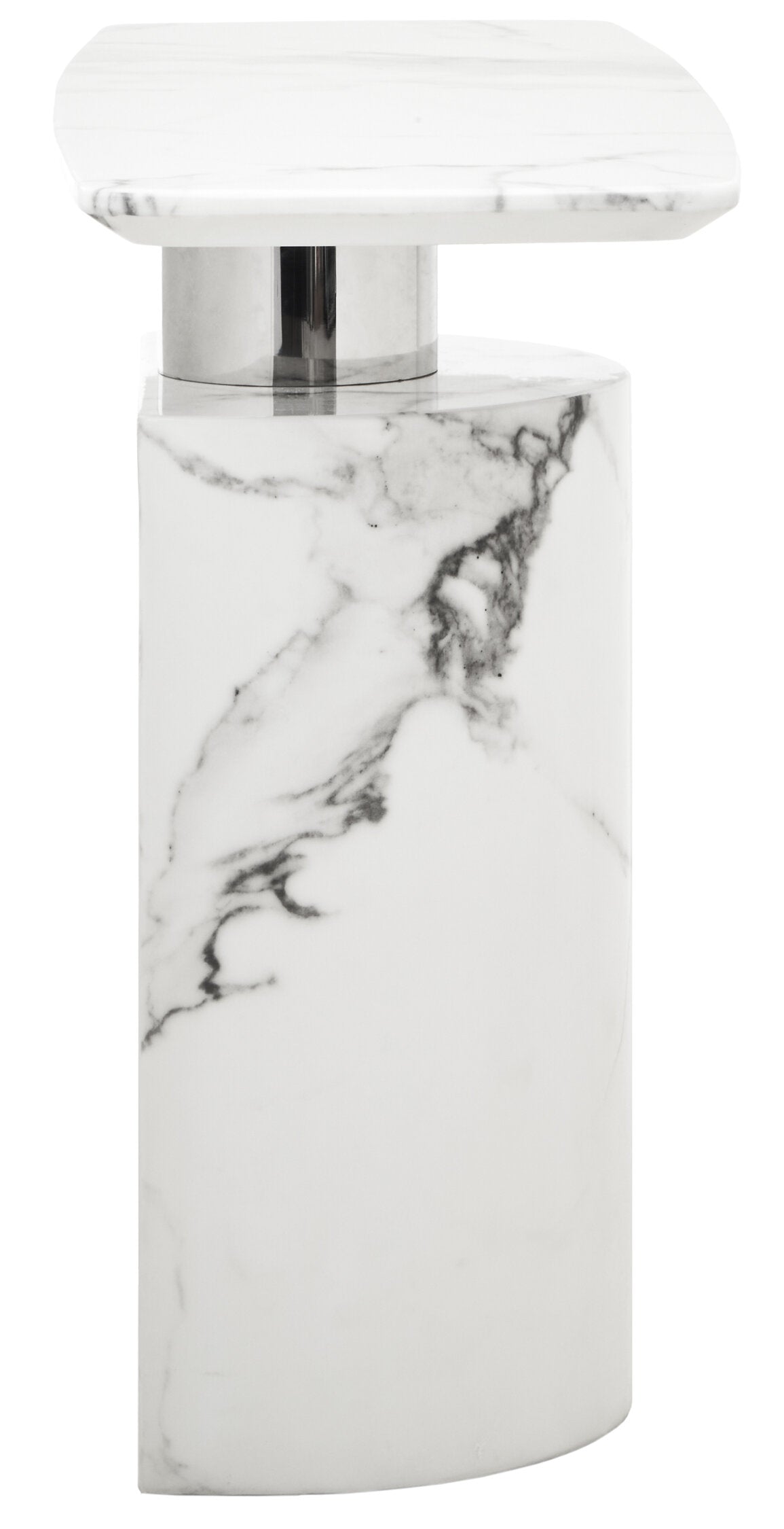 Sesto White Marble Console Table