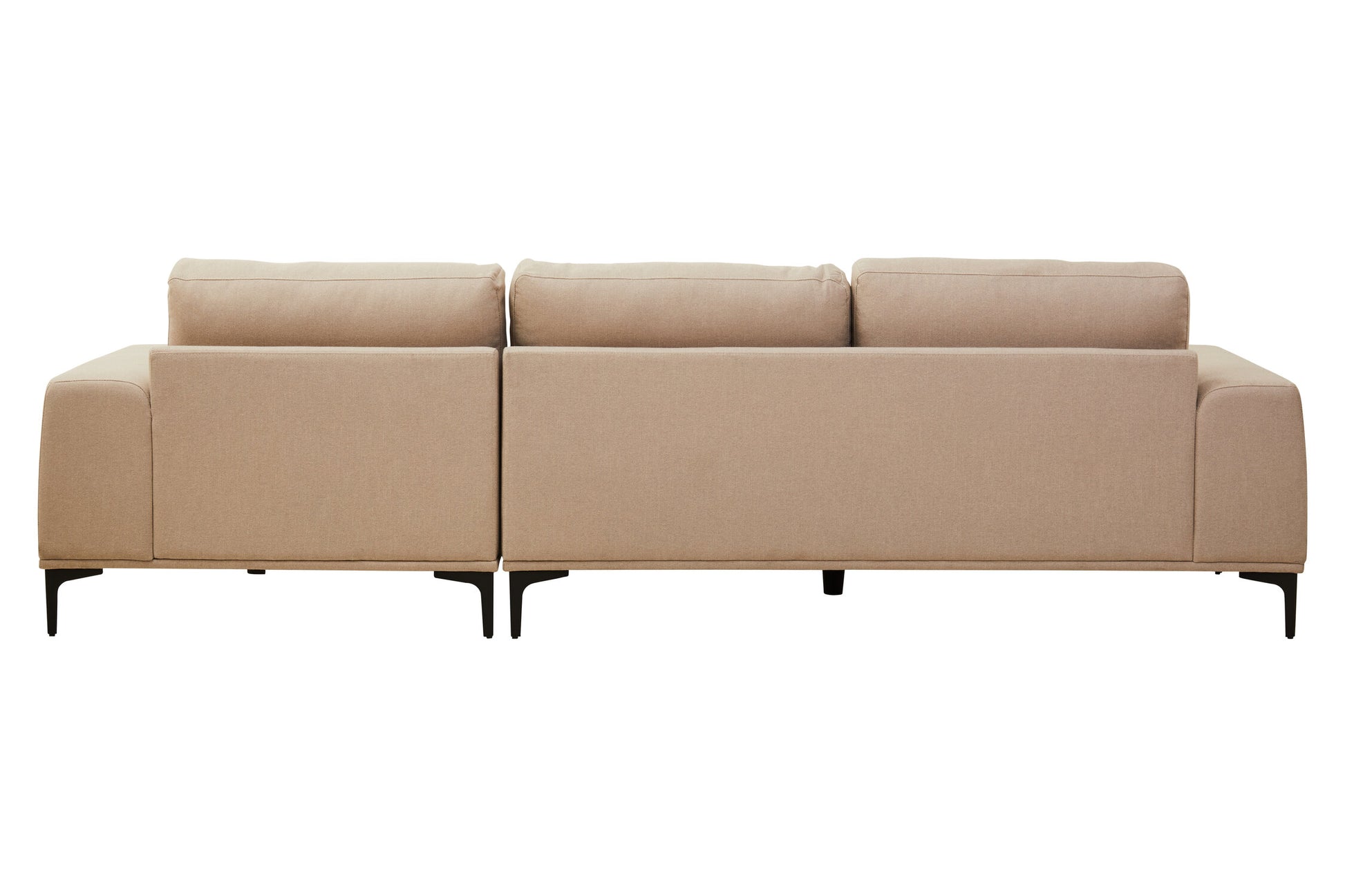 Toulon 3 Seat Natural Fabric Right Chaise Sofa
