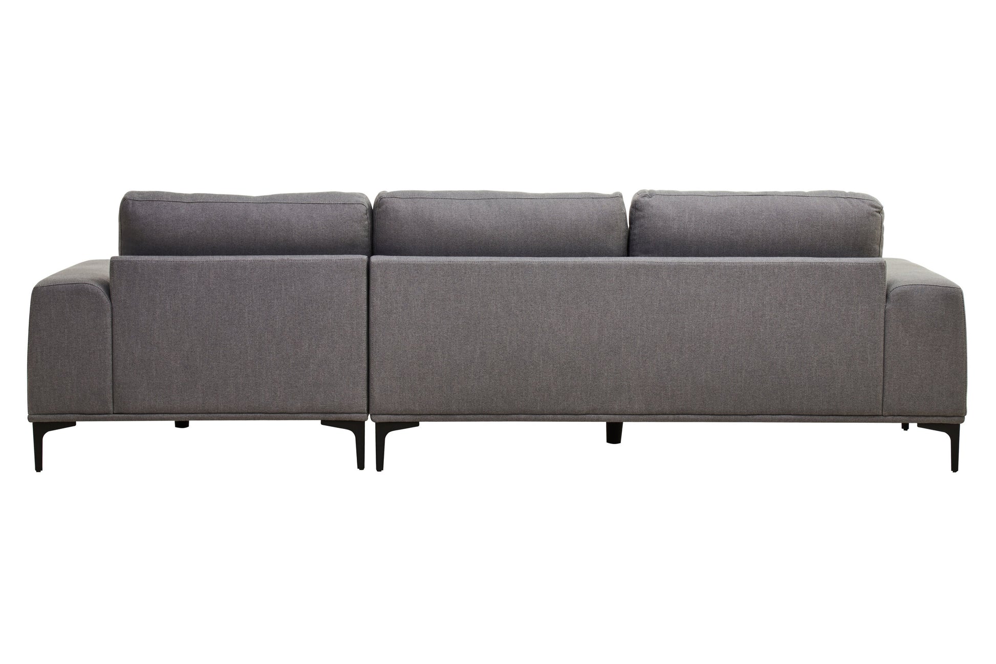 Toulon 3 Seat Grey Fabric Right Chaise Sofa