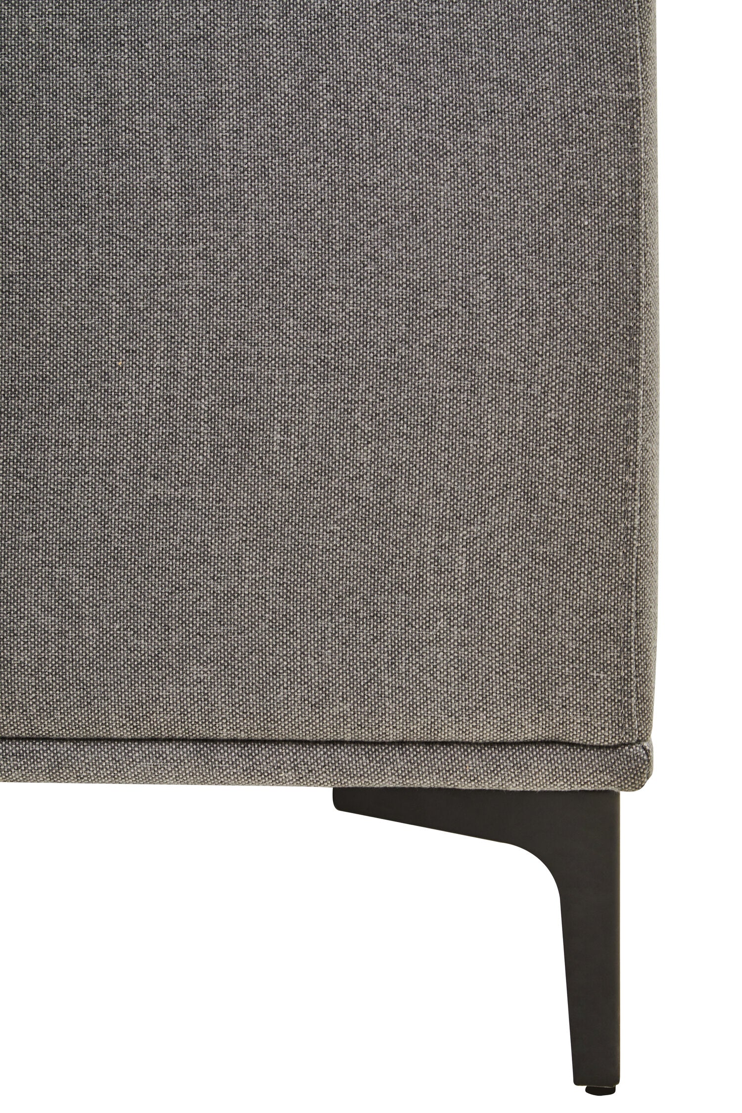 Toulon 3 Seat Grey Fabric Right Chaise Sofa
