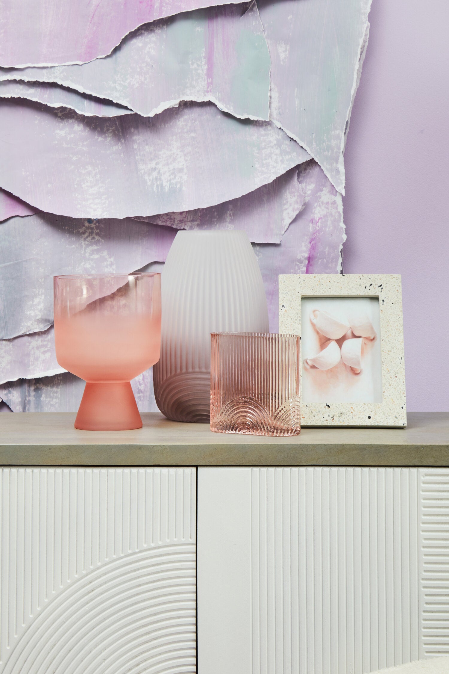 Blyth Large Grey Glass Vase