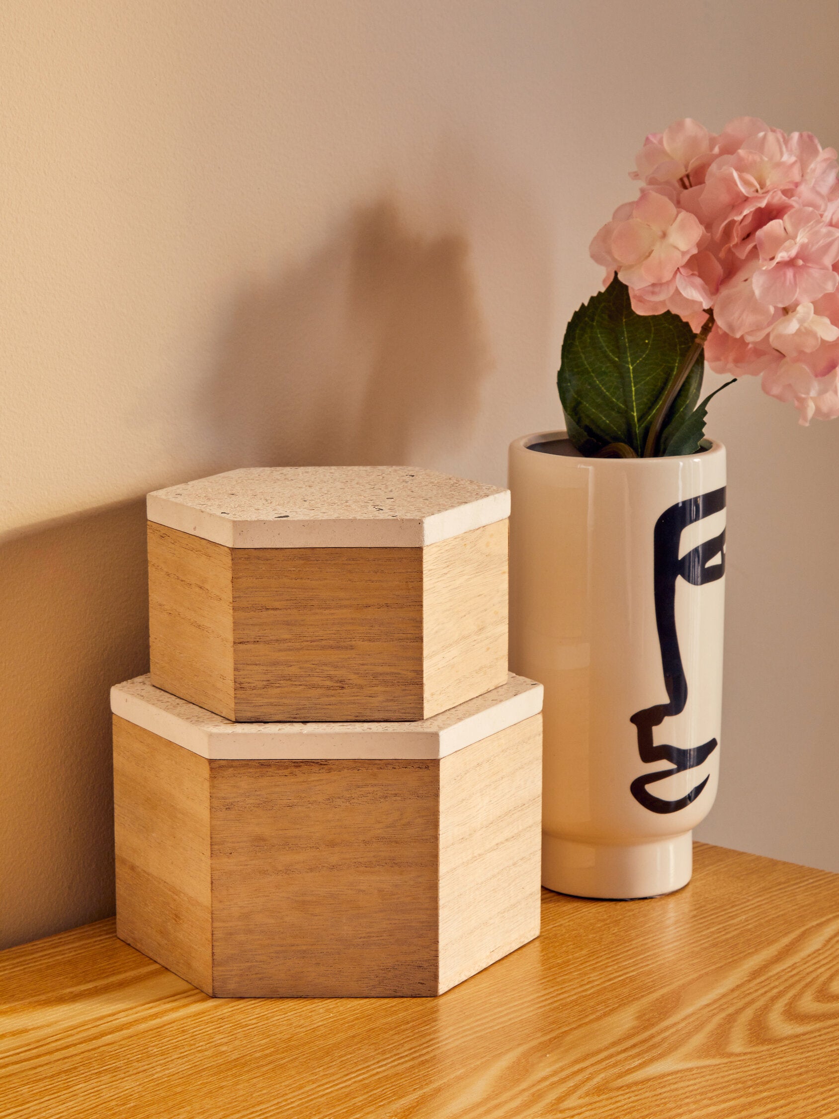 Mimo Small Terrazzo Lid Trinket Box