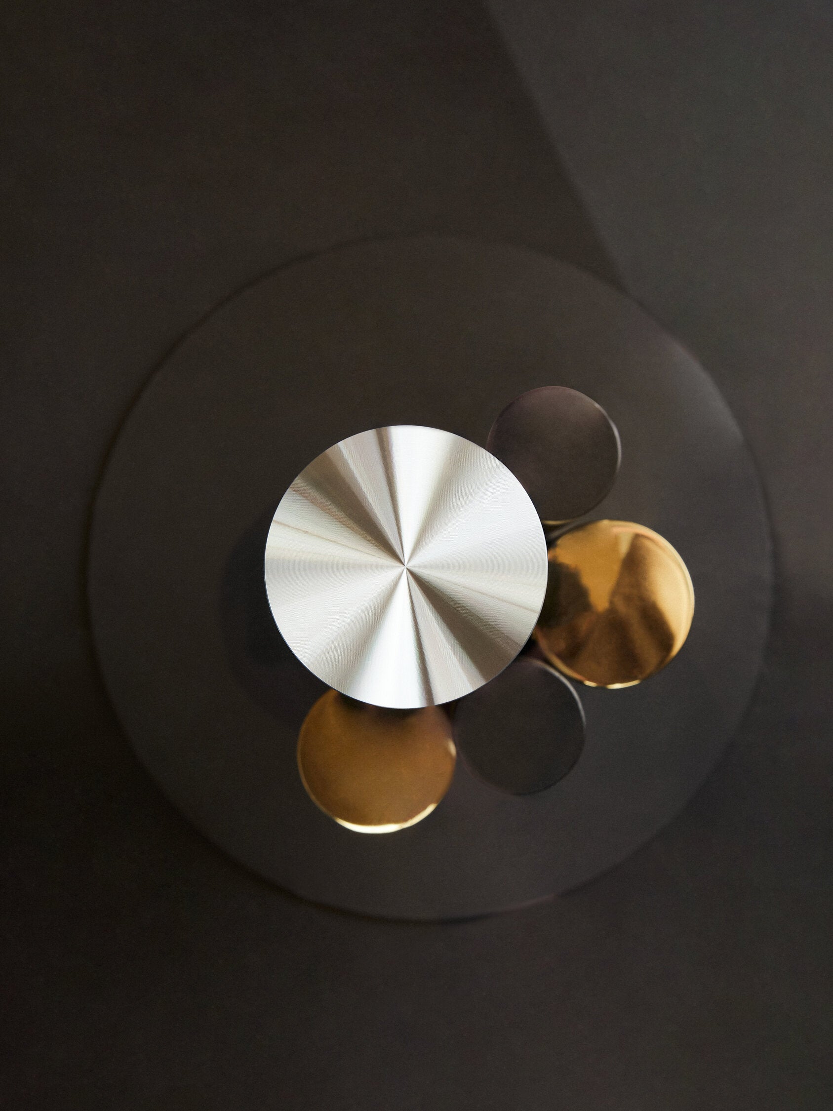 Oria Glass Gold And Black Base Side Table