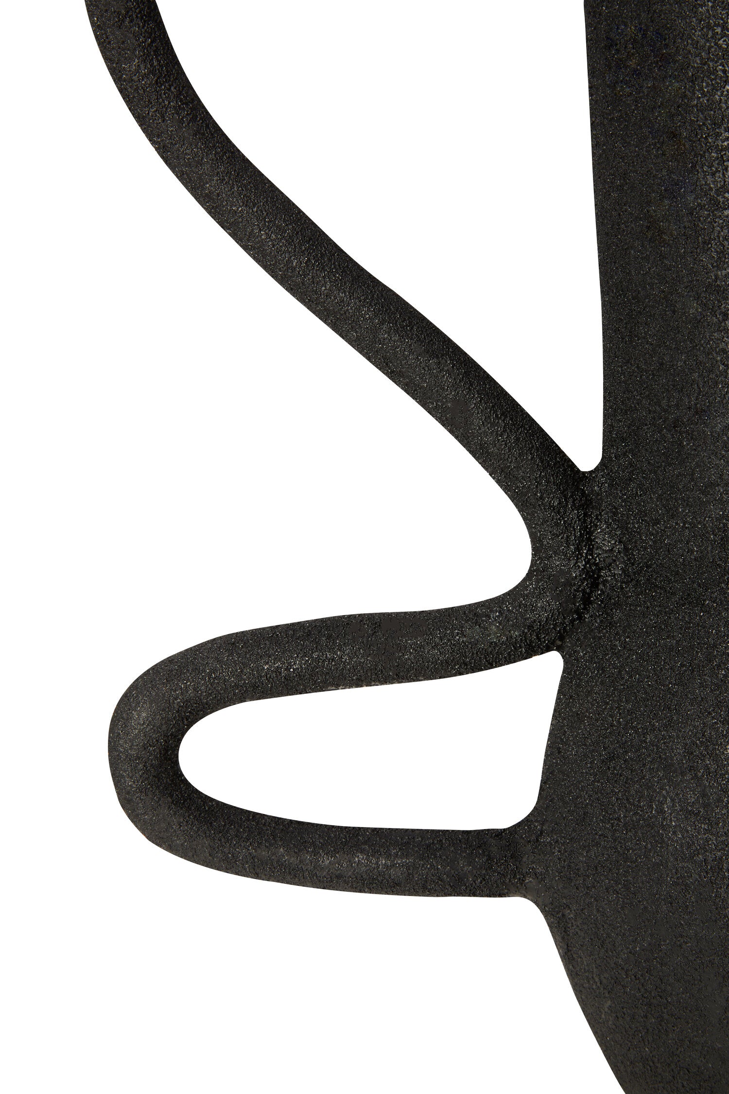 Deriva Large Textured Black Vase