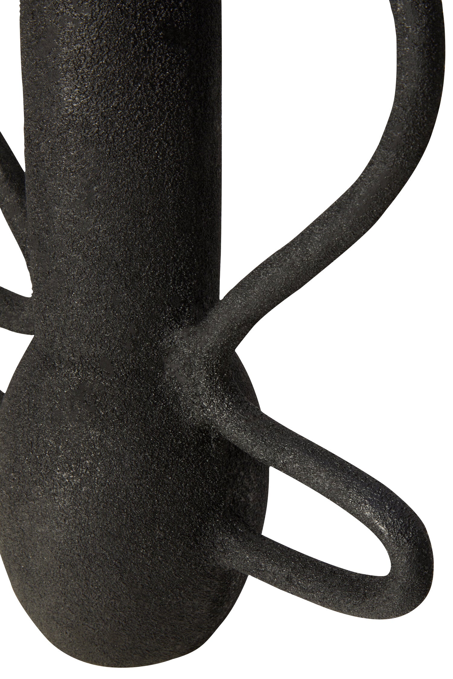 Deriva Large Textured Black Vase