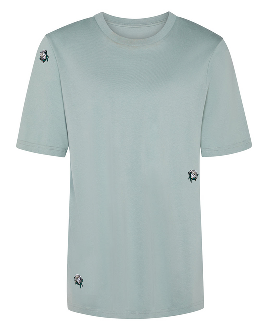 Cotton Buds Embroidered T-Shirt Aloe