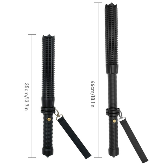 USB Rechargeable LED Flashlight Retractable Torch 3-Mode Zoomable Security Light Outdoor Flashlight Set