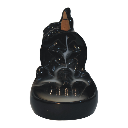 Artisan Furniture Temple Burner Fountain Set (Floral), Black