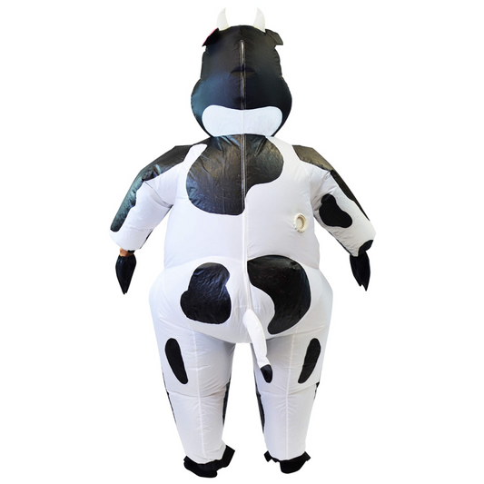 Inflatable Cow Costume - Vibrant Life-Size Cartoon Character Outfit for Halloween, Christmas, LARP Parties, Photography Props, and Stage Performances - Unique Gift Idea for Friends and Family