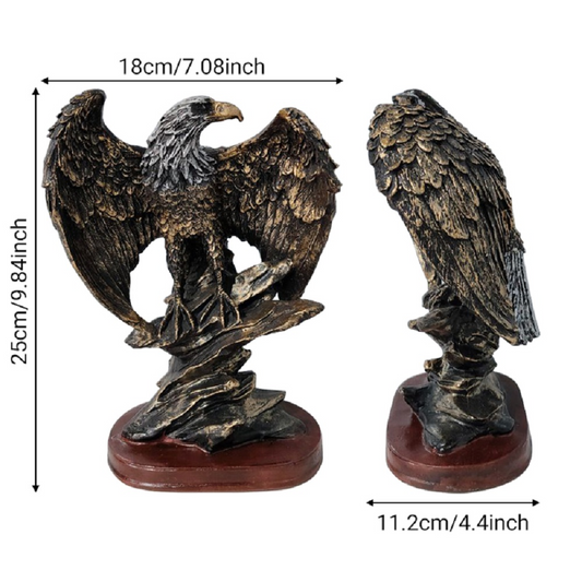 Eagle Statue Eagle Figurine Family Statue for Home Desk Bookshelf Art Ornament