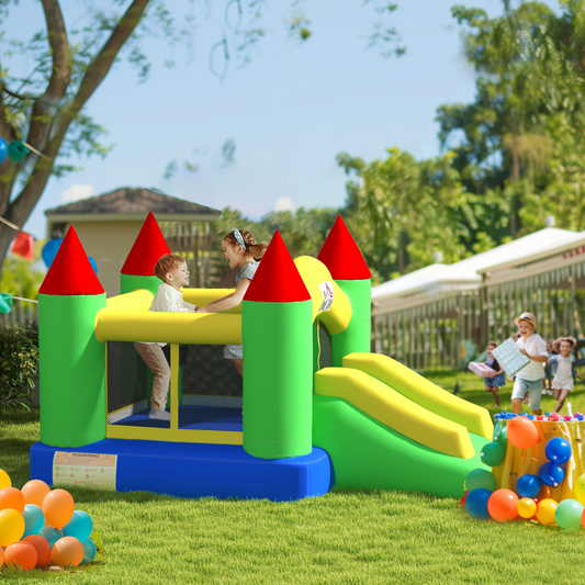 Premium Bouncy Castle with Slide - Durable Inflatable Jumper for Kids - HOMCOM