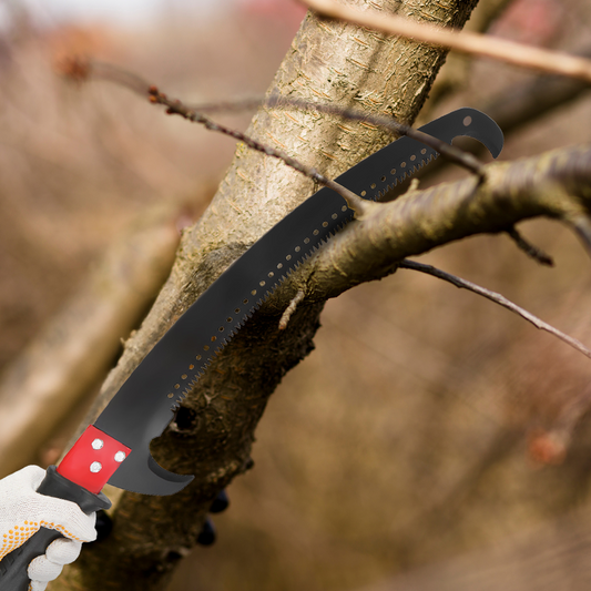 30ft Manual Pole Saw, Lightweight Tree Trimmers Long Handle Pruner Set, Sharp Steel Blade and Scissors Pole Saw for Trimming Palm, Pear Tree, Fir Tree, Other High Trees and Shrubs