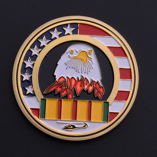 Commemorative Medal Retired Medal Eagle Head Challenge Coin