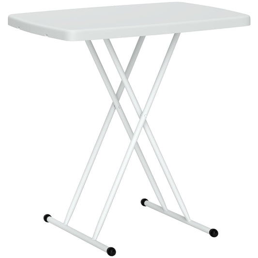 Outsunny Folding Coffee Table, Height Adjustable Bistro Table