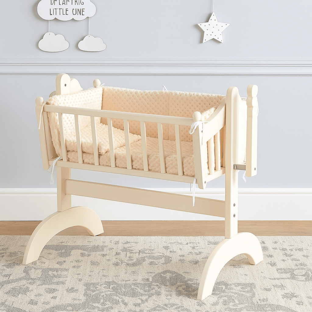 2pc Dimple Crib/Cradle Quilt & Bumper Bedding Set | Luxury Home Accessories | Heulog Glow