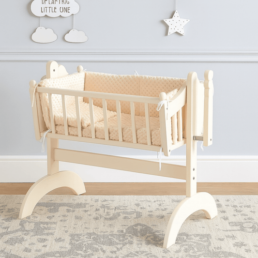 2pc Dimple Crib/Cradle Quilt & Bumper Bedding Set | Luxury Home Accessories | Heulog Glow