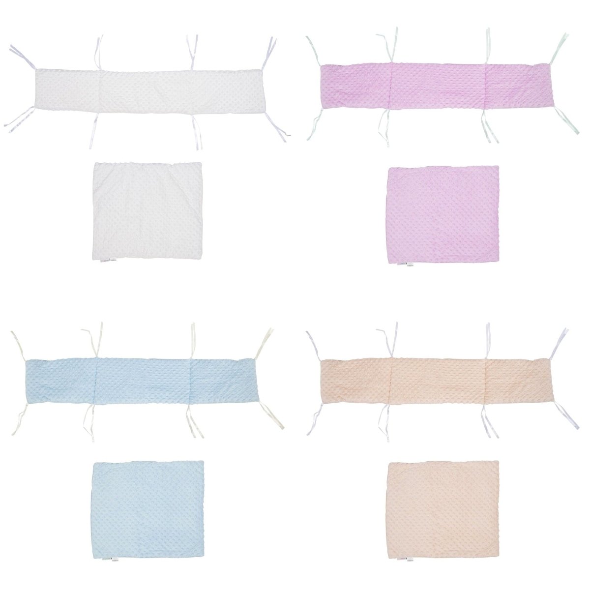 2pc Dimple Crib/Cradle Quilt & Bumper Bedding Set | Luxury Home Accessories | Heulog Glow