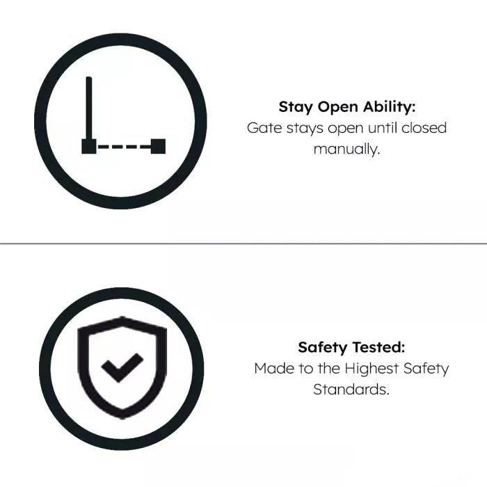 2x FYLO Baby Safety Stair Gate Pressure Fit Extra Wide | Luxury Home Accessories | Heulog Glow