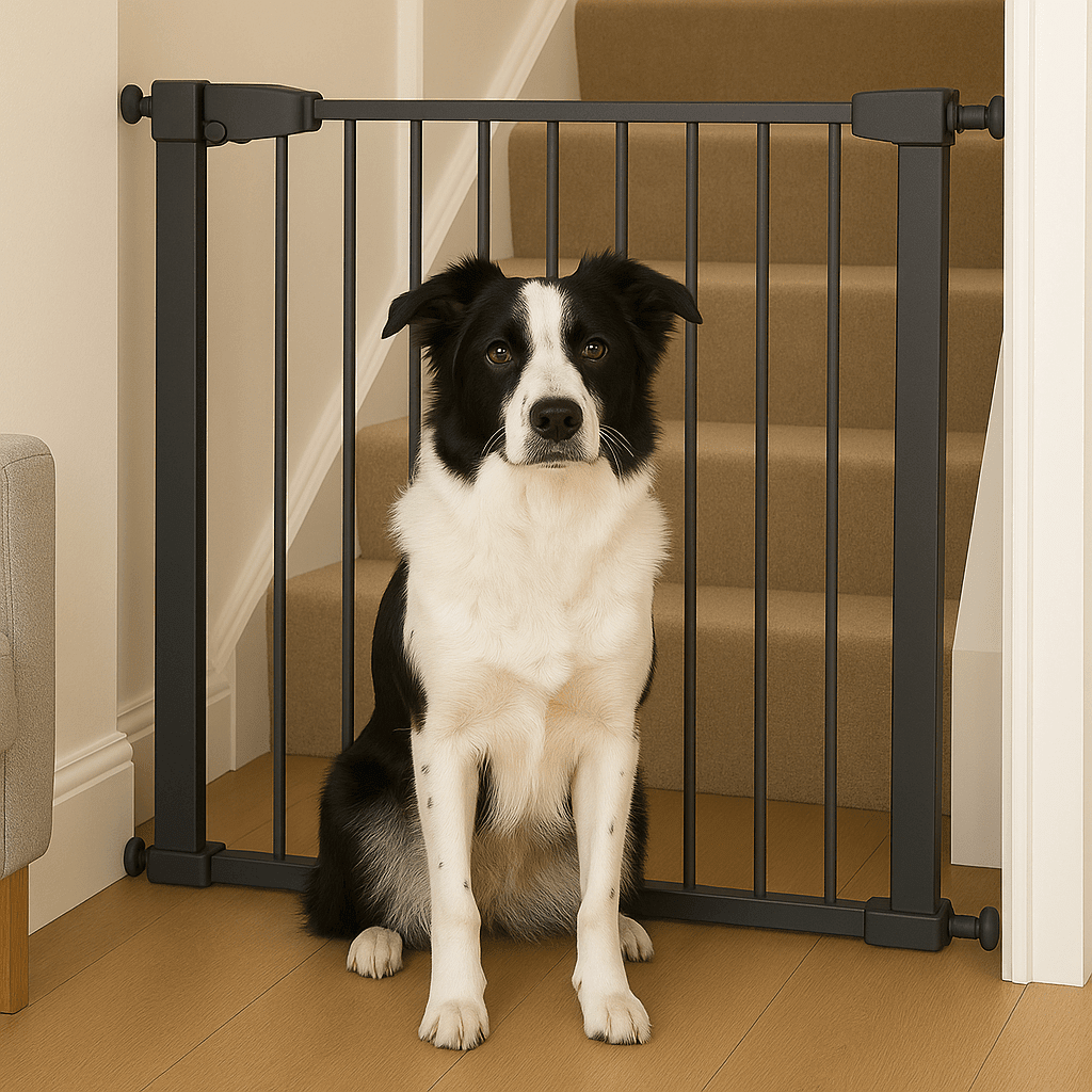 2x FYLO Baby Safety Stair Gate Pressure Fit Extra Wide - Grey | Luxury Home Accessories | Heulog Glow