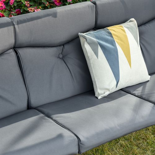 3 Seater Garden Swing Chair & Adjustable Canopy, Cushion & Coffee Tables | Luxury Home Accessories | Heulog Glow