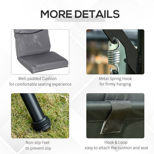 3 Seater Garden Swing Chair & Adjustable Canopy, Cushion & Coffee Tables | Luxury Home Accessories | Heulog Glow