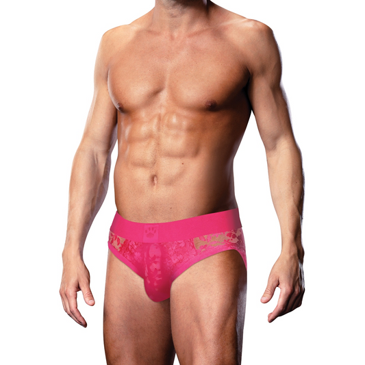 Prowler Pink Lace Brief Small