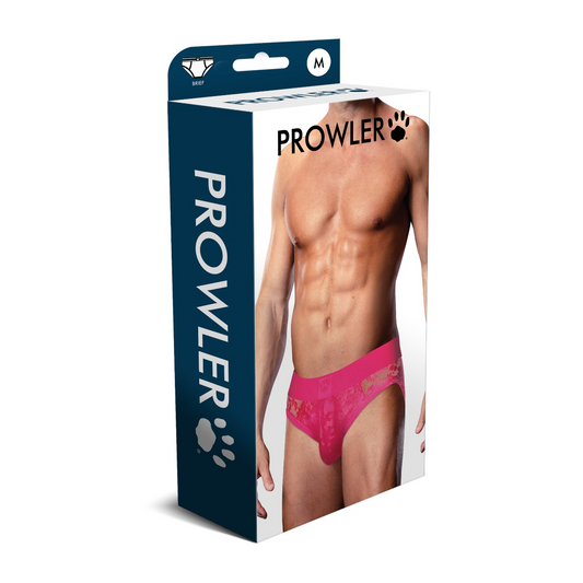 Prowler Pink Lace Brief Medium