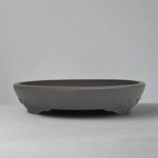 30cm Premium Unglazed Bonsai Pot | Oval | 30cm x 24cm x 6cm | Brown | Luxury Home Accessories | Heulog Glow