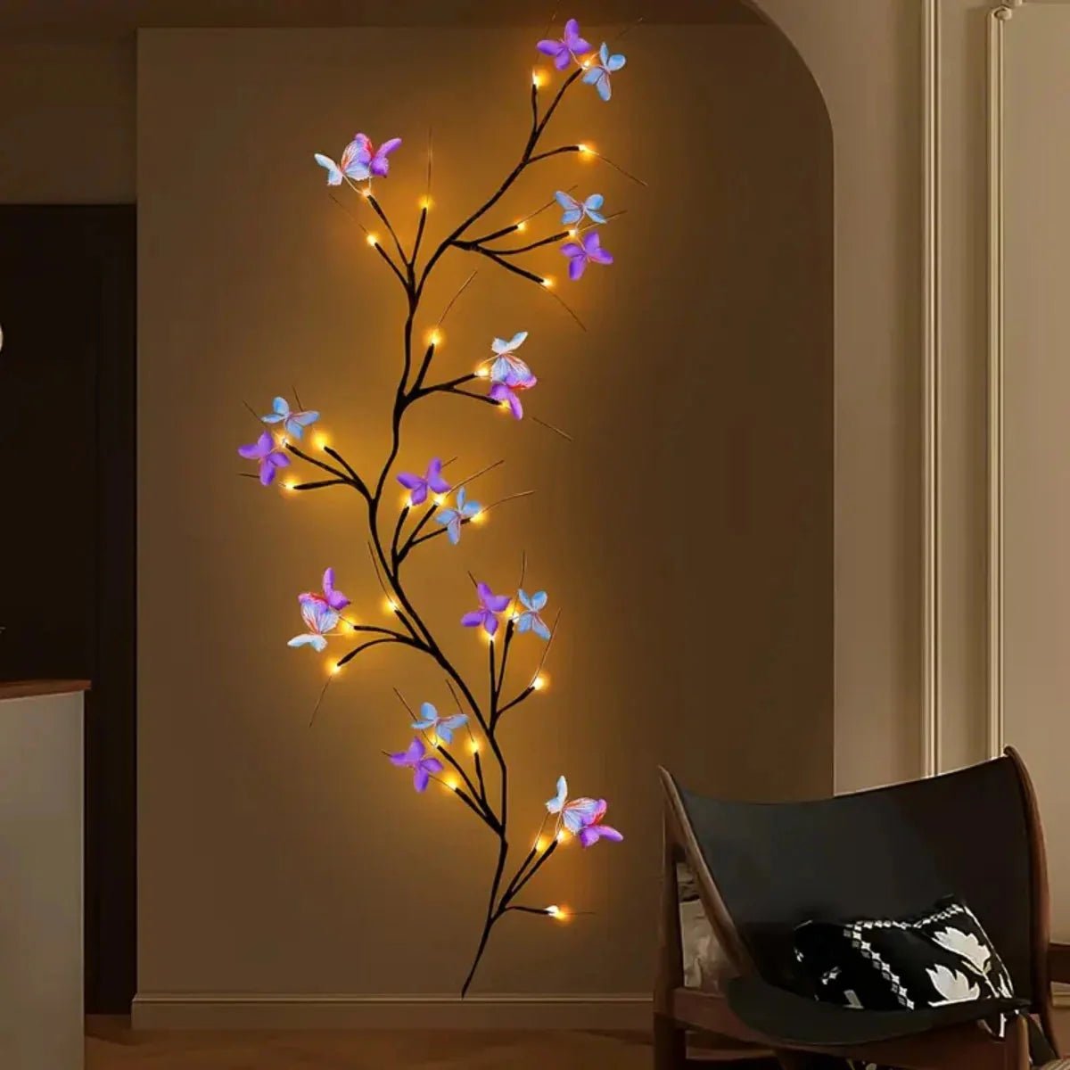 30LED Enchanted Willow Vine Light With Butterfly | Luxury Home Accessories | Heulog Glow