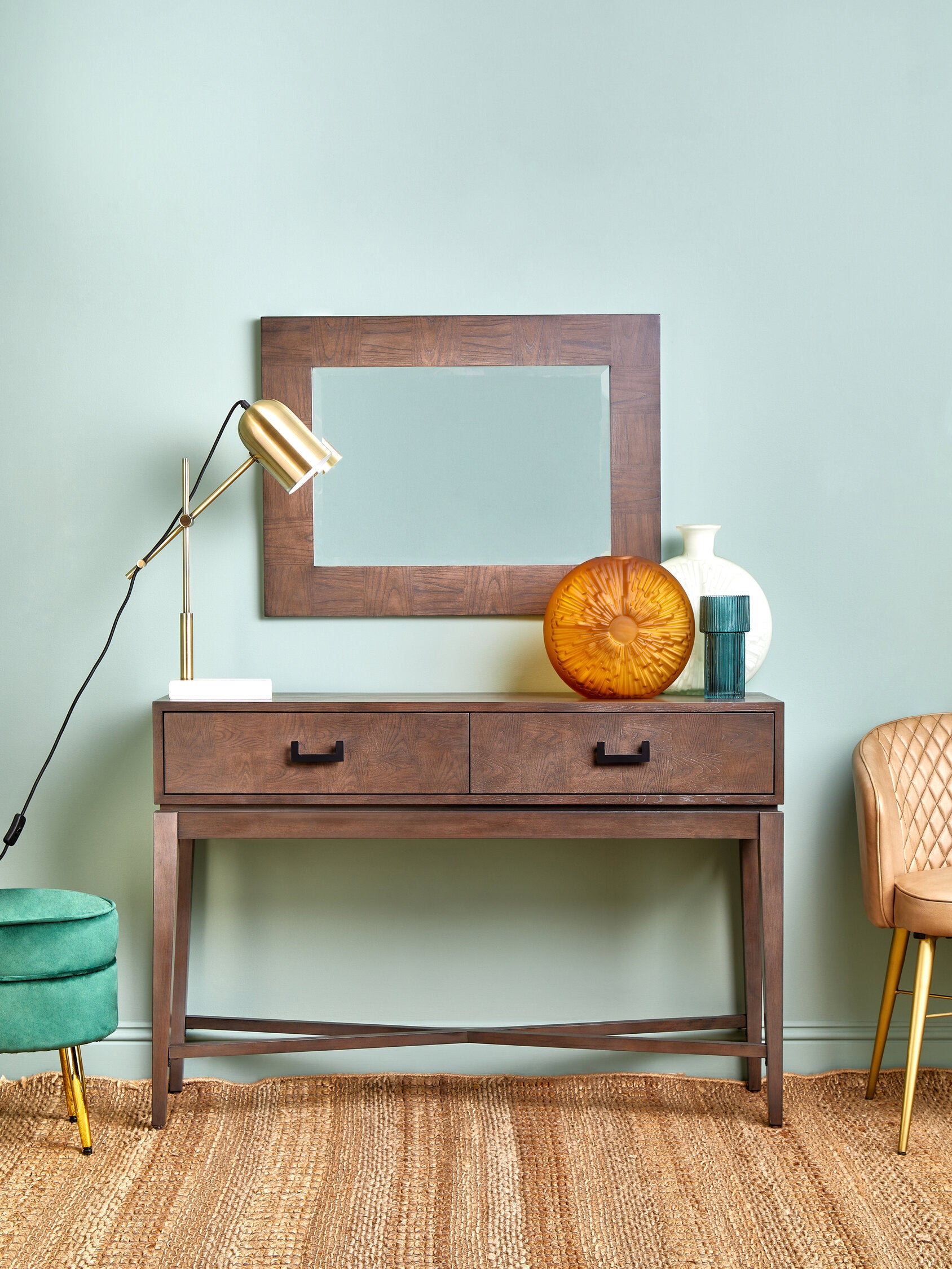 Dimaro Antique Grey Wall Mirror