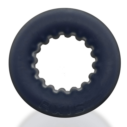 Oxballs Axis Rib Griphold Cockring in Black Ice