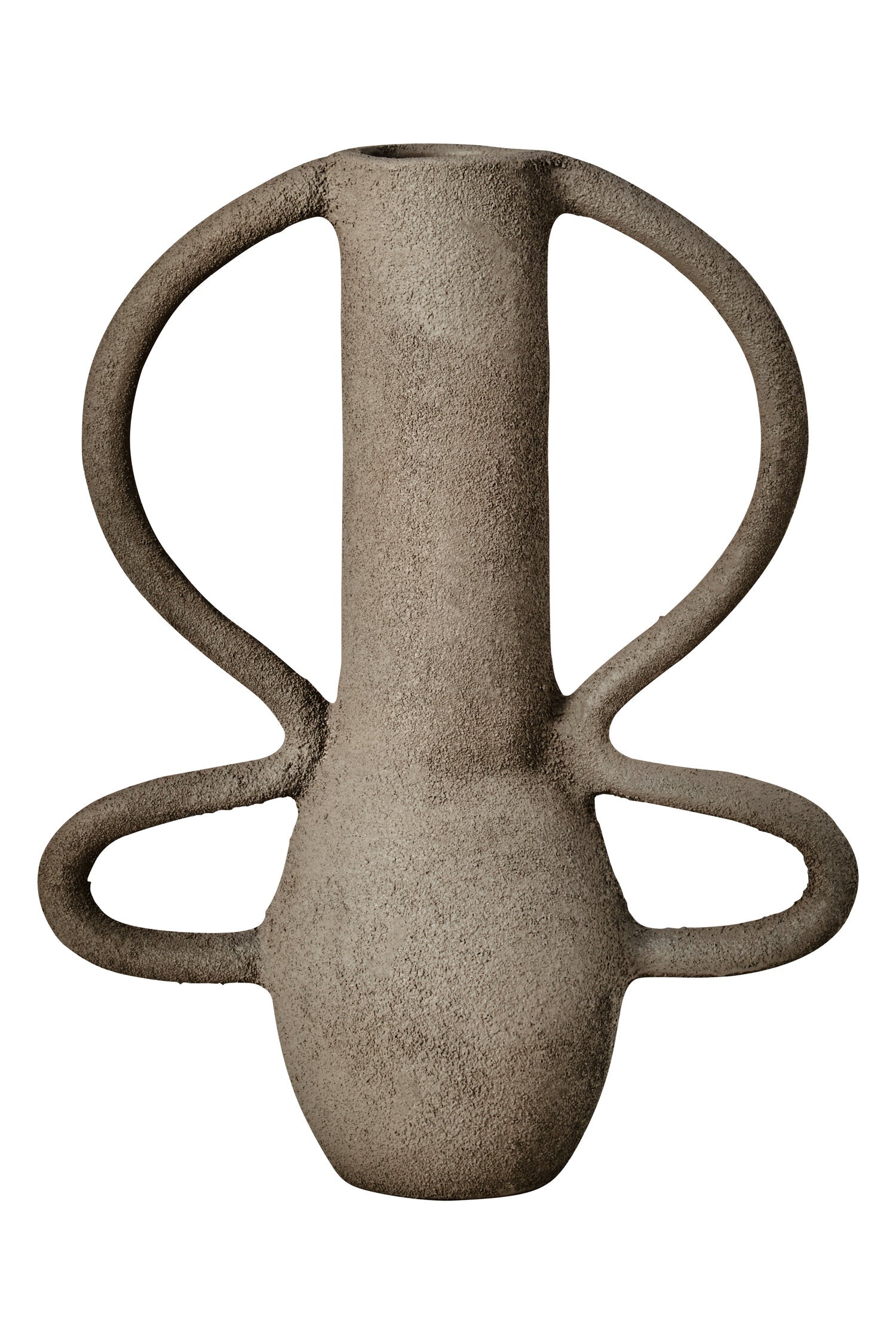 Deriva Small Textured Grey Vase