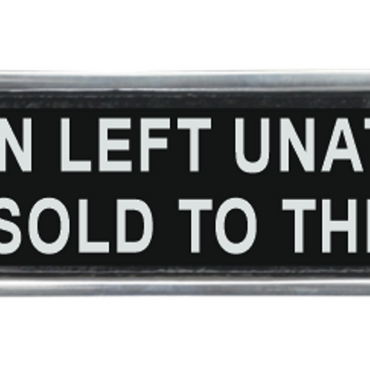 25CM ALUMINIUM CHILDREN LEFT SIGN