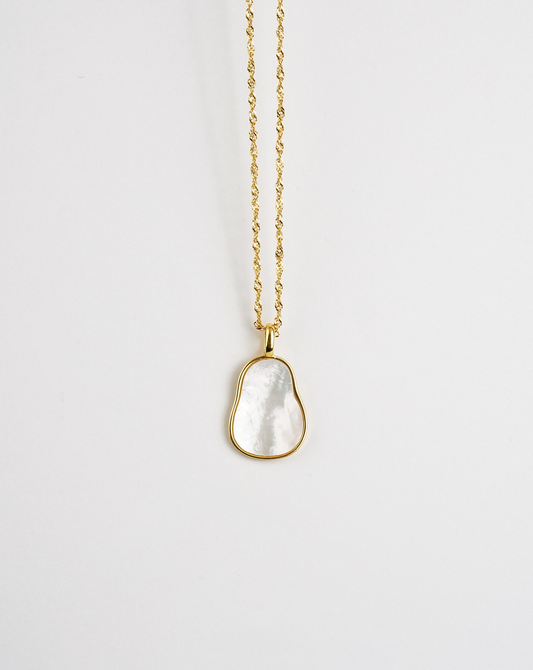 Wave Mother of Pearl Necklace