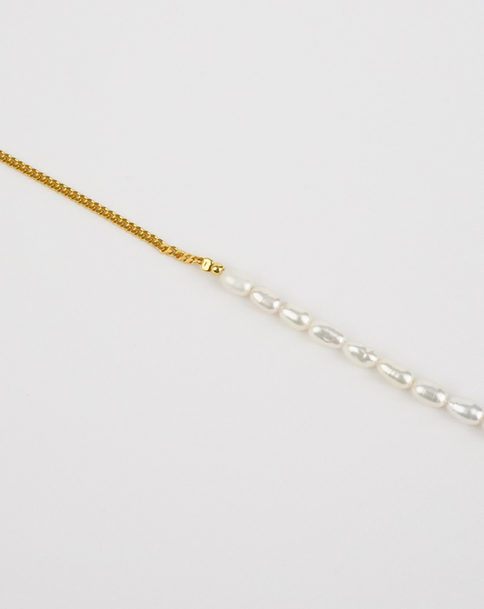 Half Chain Pearl Bracelet