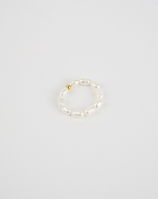 Beaded Pearl Ring