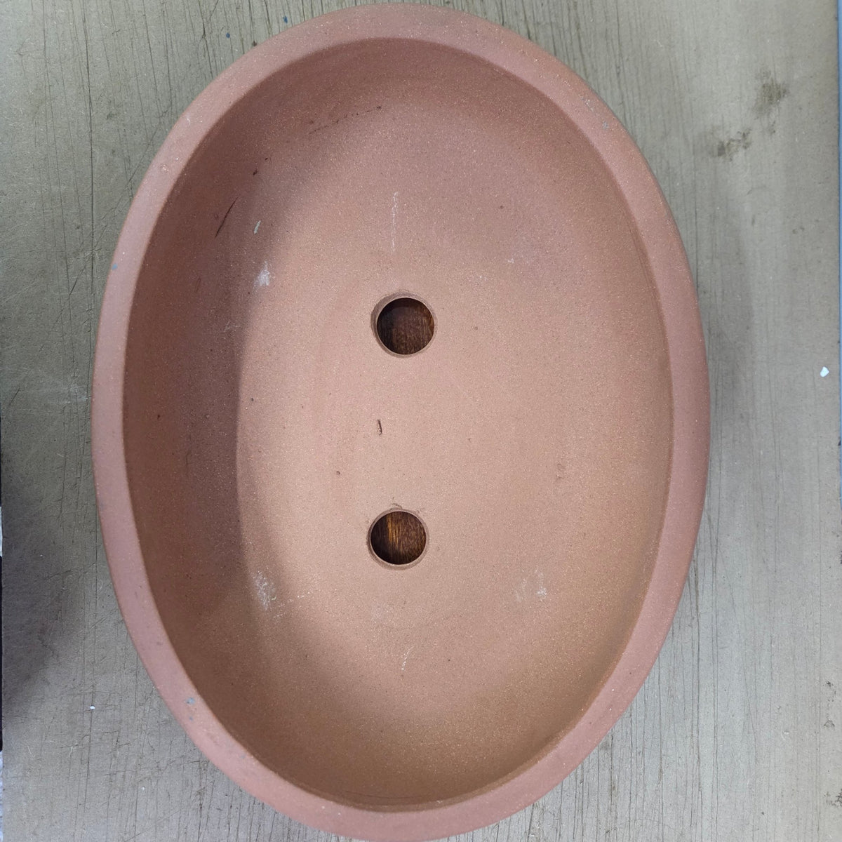 34cm Premium Unglazed Bonsai Pot | Oval | 34cm x 26cm x 8cm | Painted | Luxury Home Accessories | Heulog Glow