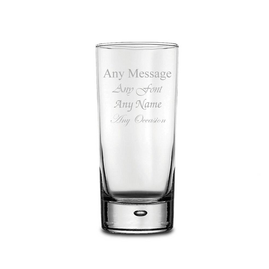 Personalised Engraved Bubble Hiball 13oz Wedding Gin Birthday  - Any Message Engraved
