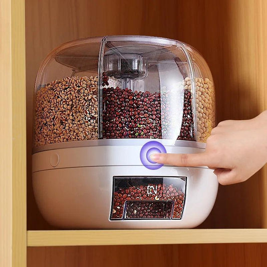 360° Rotating Pet Food Dispenser - Moisture-Proof Storage Container | Luxury Home Accessories | Heulog Glow