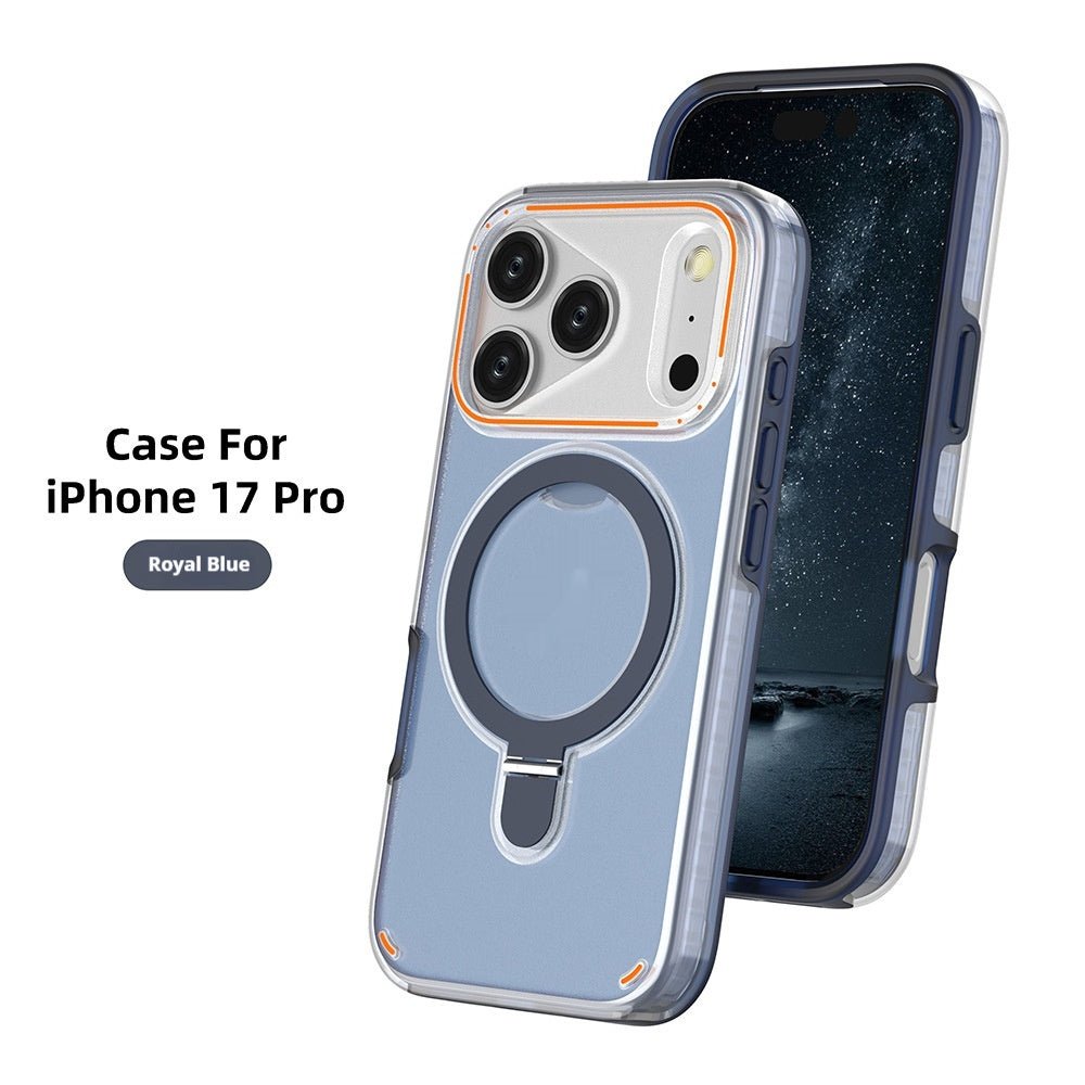 360 Rotation Stand Holder Magnetic Matte Phone Case For I-Phone 17 Pro 17 Max Plus Shockproof Protection Cover Shell | Luxury Home Accessories | Heulog Glow