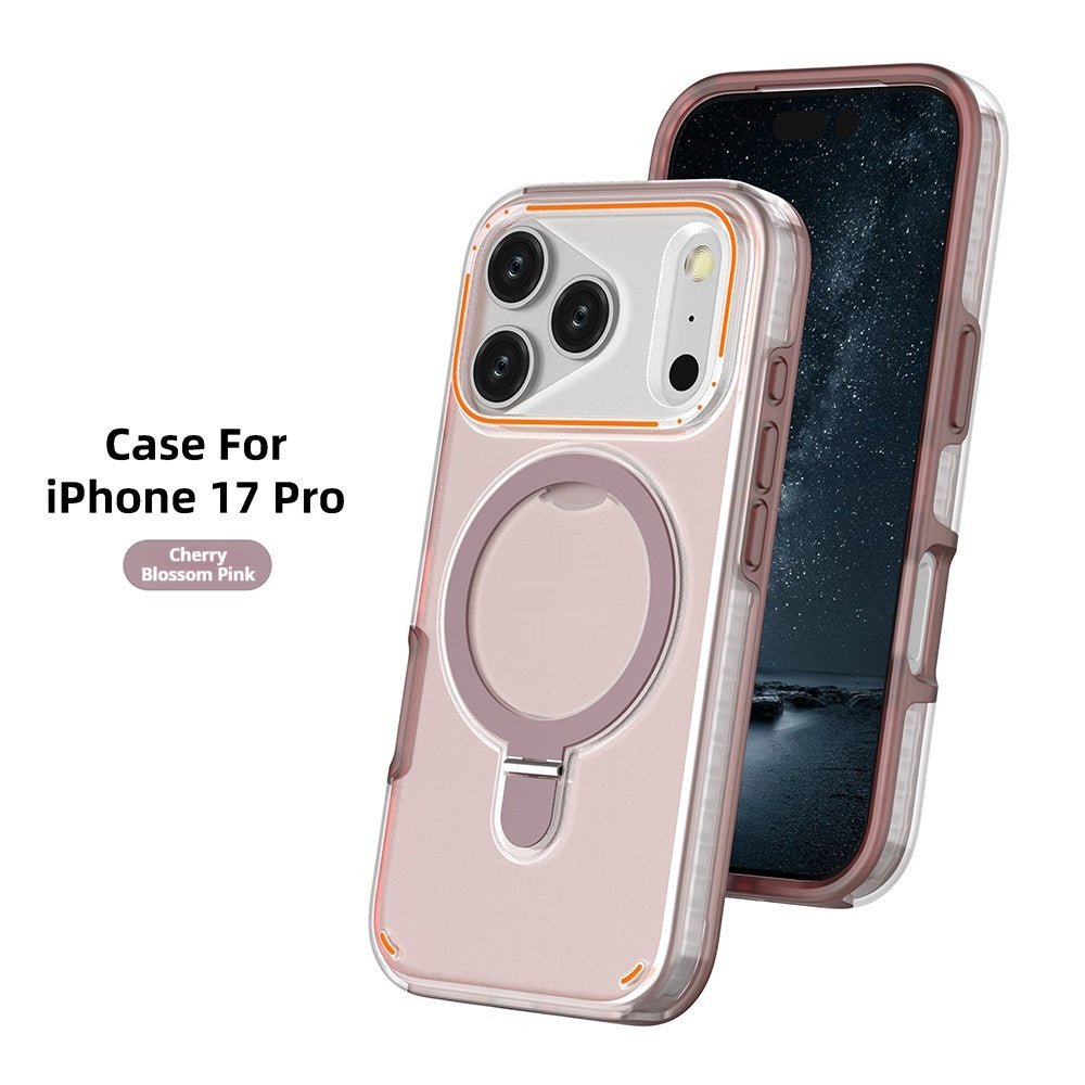360 Rotation Stand Holder Magnetic Matte Phone Case For I-Phone 17 Pro 17 Max Plus Shockproof Protection Cover Shell | Luxury Home Accessories | Heulog Glow