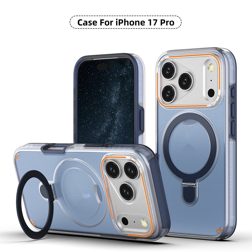 360 Rotation Stand Holder Magnetic Matte Phone Case For I-Phone 17 Pro 17 Max Plus Shockproof Protection Cover Shell | Luxury Home Accessories | Heulog Glow