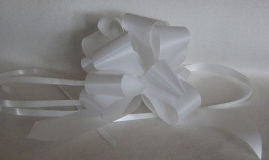 White Pull Bow 50mm