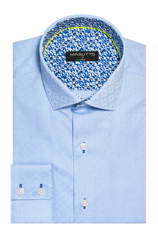 MASUTTO LEEDS/02 LONG SLEEVE BUTTON DOWN SHIRT