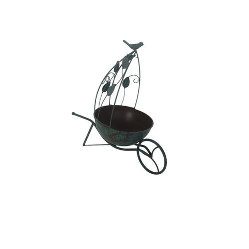 36CM GREEN METAL GARDEN PLANTER