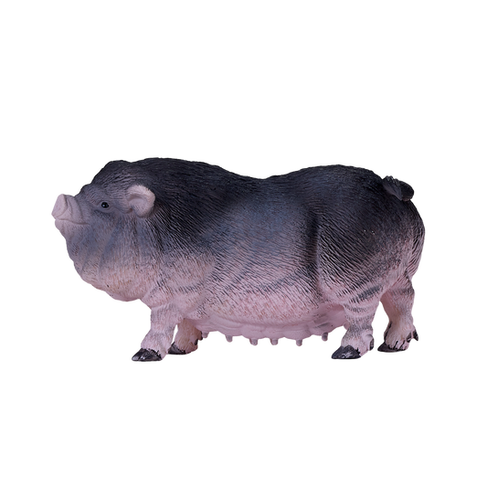 Pot-Bellied Pig Toy Realistic Farm Animal Figurine