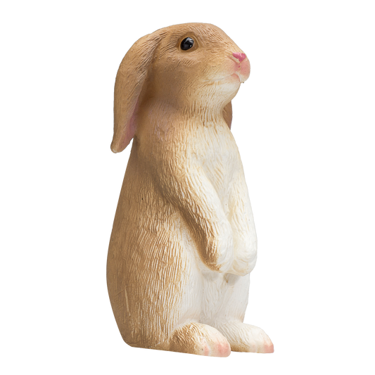 Rabbit Sitting Toy Realistic Small Animal Figurine