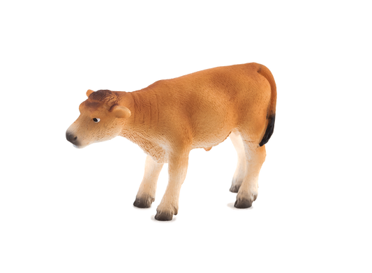 Jersey Calf Standing Toy Realistic Farm Animal Model