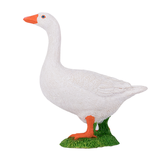 White Goose Toy Realistic Farm Animal Figurine