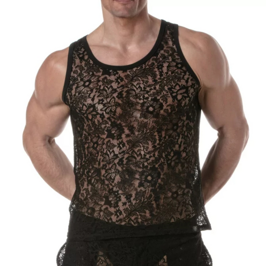 Lace Tank Top - Size : XL